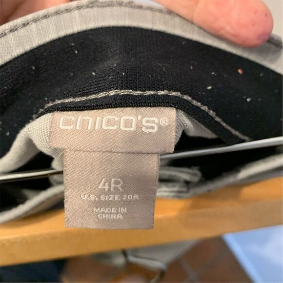 Women's Chino Pants Size 4 (US 20) Beige Casual Solid with Pockets - Picture 3 of 8